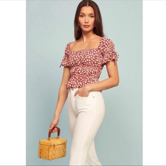 Reformation Solis Crop Top S NWT - Picture 7 of 9